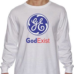 GOD EXIST CHRISTIAN  T-SHIRT - LONG SLEEVE UNISEX BRAND NEW CLOTHING /2022